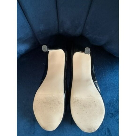 Madden Girl Black Patent Leather‎ Pumps Classic Heels Shoes Women's 7.5 - Picture 4 of 15